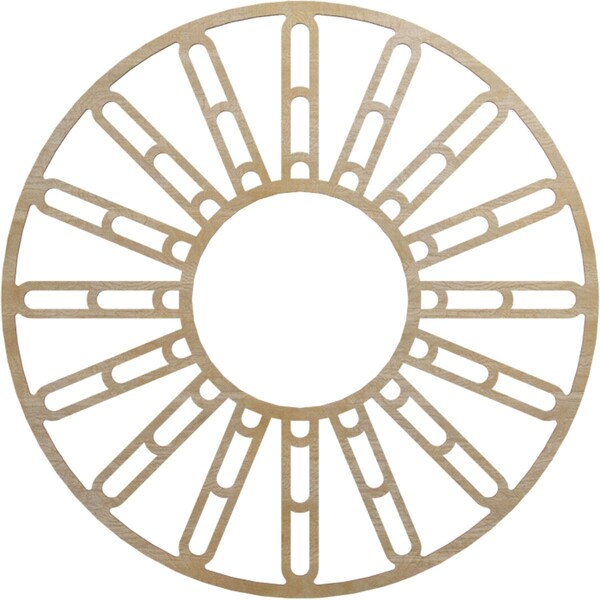 Ekena Millwork Hale Wood Fretwork Pierced Ceiling Medallion, Birch, 32"OD x 11 5/8"ID x 3/8"T CMWP32X32X0375HHBI - main